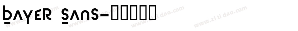 Bayer Sans字体转换